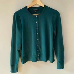 Merino wool cardigan - Banana Republic - forest green